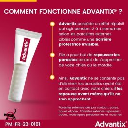 Advantix Pipetas antiparasitarias 6 pour chiens de 40 à 60 kg - 6 pipettes de 6 ml