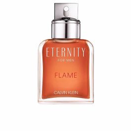 Calvin Klein ETERNITY FLAME FOR MEN Eau de Toilette Vaporisateur 50 ml - Notes d'Ananas, Romarin, Labdanum, Ambre et Cuir