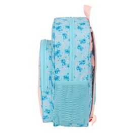 Cartable Lilo & Stitch Ohana Bleu clair Rose clair 26 x 34 x 11 cm