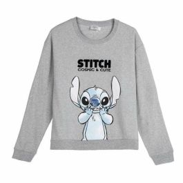 Sweat sans capuche femme Stitch Gris