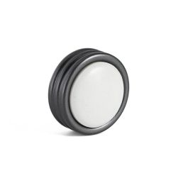 GIUSTI Tirador Modelo Tabor Zamak/Porcelana Acabado Grafito Negro