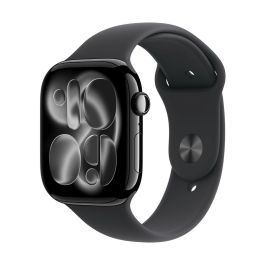 Apple Watch Series 11 Aluminium 42mm Noir Sport avec Bracelet Noir S/M