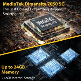 Smartphone Ulefone ARMOR 30 6,67" Mediatek Dimensity 700 12 GB RAM 512 GB Noir