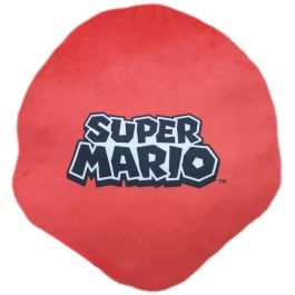 Coussin Mario Bros 41 x 3 x 41 cm Bleu Blanc Marron Noir Rouge Beige Polyester Visage