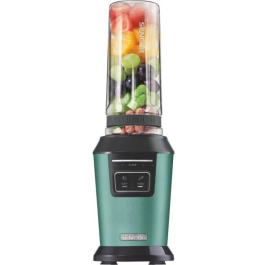 Sencor SBL 7171GR - Machine à smoothie portable 800 W, 0.6 L, 2 programmes (SOFT/HARD), 6 lames acier inox, bouteille Tritan sans BPA