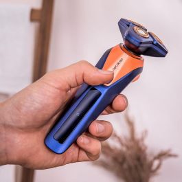 Rasoir électrique rotatif Cecotec PrecisionCare Saphire Pro Titane IPX7 base autonettoyante