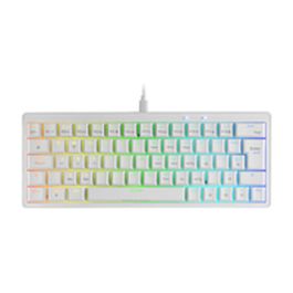 Clavier pour jeu Mars Gaming MKMINIPROWYES Qwerty US Blanc