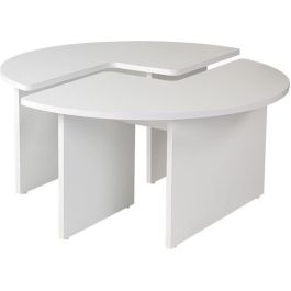 Table Basse Blanc 90 x 41 x 90 cm