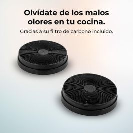 Hotte Conventionnelle Cecotec 60 cm Bolero Flux TT 605500 Verre noire A++ cristal