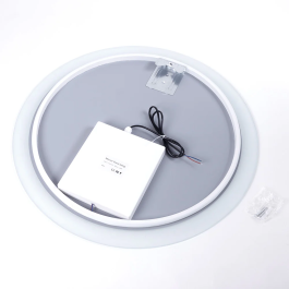 Miroir Éclairé LED 15W 4200K Ø60cm Interrupteur Tactile Dimmable 40.000H SUN-SYJ-16308
