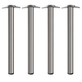 HERRAJES ALK Jeu de 4 Pieds Neiva pour Table H710, Métal, Ø60mm x H710mm, Nickel Satiné Precio: 122.8899996. SKU: B1JX3P9N7A