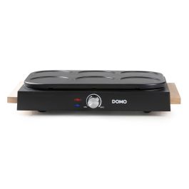 Domo DO8719W Set de wok et appareil à panqueques 2 en 1 pour 6 personnes, 1000 W