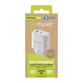 Chargeur mural Muvit for Change MCD320 Blanc 18 W