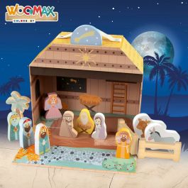 Crèche de Noël Woomax 24,5 x 20,5 x 24,5 cm (15 Pièces) (6 Unités)