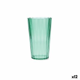 Verre d'eau Quid Iris Vert Plastique 600 ml (12 Unités)