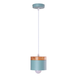Lampe Suspendue "Mikayla" Métal Bois Moderne Référence SKD-P1010-OG