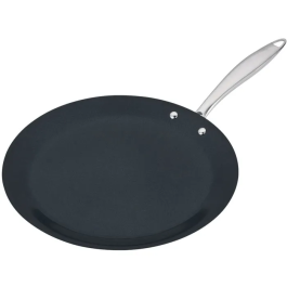 Arthur Martin AM7248 Crêpière Grand Chef en Inox 18/10 Ø28 cm, Revêtement Céramique Antiadhésif, Compatible Tous Feux Dont Induction