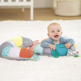 Infantino Coussin d'activité 2 en 1 pour le temps sur le ventre, promotion du développement musculaire, dès la naissance