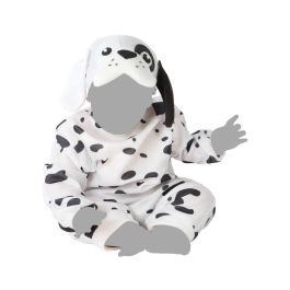 Déguisement de chien pour bébé 24 mois / 2 ans, costume avec chapeau et oreilles en polyester blanc, pour carnaval et fête, modèle unisex