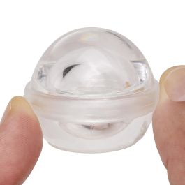 Lot de 6 butées de porte hémisphériques adhésives, fixation au sol, Plastique, Transparent