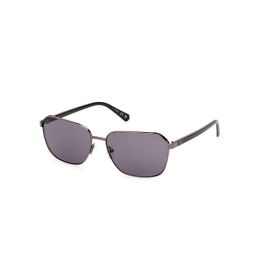 Guess Lunettes de soleil GU00117 08A Homme Rectangulaires Métal Gris 57mm