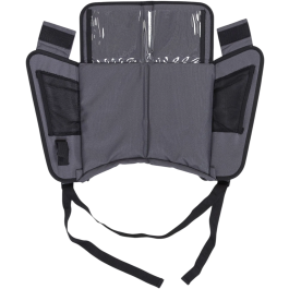 Tineo Plateau de Voyage Portable pour Enfant avec Compartiments et Support - Adapté aux Sièges Auto - Gris