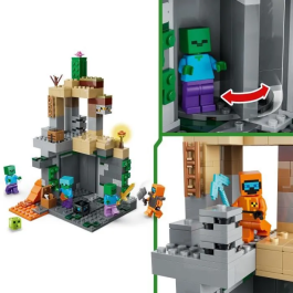 Lego - Jeu de Construction Minecraft 21587 Le Donjon de Zombies - Set Interactif - A Partir de 8 Ans