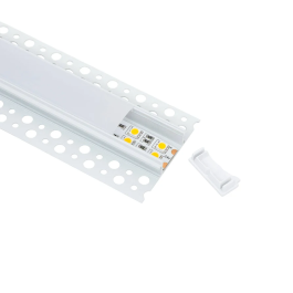 Profilé Aluminium pour Bande LED Intégration - 30mm - avec Diffuseur Opal - 2 Mètres