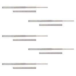 Emuca Lot de 5 coulisses pour tiroirs, roulement à billes, hauteur 45mm, profondeur 650mm, sortie totale, zingué