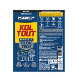 Cyanolit Adhésif Fixateur et Scellant Total Tech Blanc Cartouche 290 ml Multimatière Imperméable Flexible AUC3045203003004