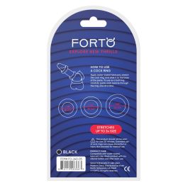 Anneau Pénis Forto Noir (Taille unique)