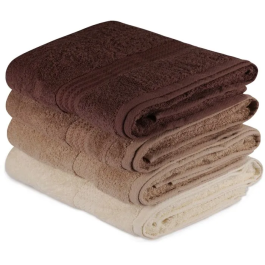 Ensemble de 4 serviettes de bain - 100% coton - Texture épaisse et douce - Crème - 70 x 140 cm Precio: 69.144. SKU: B1B2DQ8R92