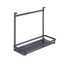 Emuca Porte-ustensiles de cuisine Titane , acier, gris anthracite