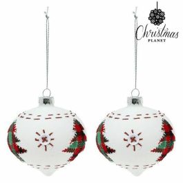 Boules de Noël 8 cm (2 uds) Verre Blanc Precio: 5.688. SKU: S1107273