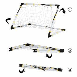 Cage à Foot Colorbaby 90 x 59 x 59 cm Pliable (4 Unités)