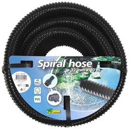 Ubbink Tuyau spirale renforcé 32 mm (1¼") - 10 m - Résistant aux UV - Pression 1 bar - Pour filtration de bassin
