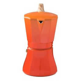 Cafetière Italienne Oroley Petra Orange Aluminium 6 Tasses