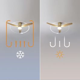 Ventilateur de Plafond avec Lumière Cecotec EnergySilence Aero 5600 18 W Doré Bois