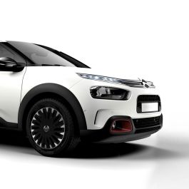 OMP Speed Jeu de 4 enjoliveurs Stinger Noir-Argent 14" OMPS07021412