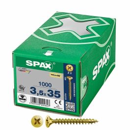 ABC SPAX-S Vis à bois tête plate Pozidriv jaune 35mm diamètre 3.5mm (Set de 1000) Precio: 32.79. SKU: B1J77H8BWB