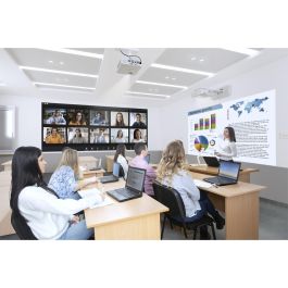 (1920x1080) Epson EB-L265F 3-LCD Laser 4600 Lumen 16:9 VGA HDMI USB composite video Speaker Full HD Black