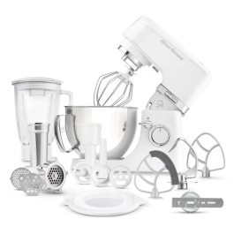 Sencor Kitchen Champion STM 6350WH - Robot pâtissier 1000 W, bol 4.5 L, 8 vitesses, pétrissage planétaire, accessoires inclus (hachoir, batteur, fouet) - Blanc Precio: 243.072. SKU: B1C7R6P6BP