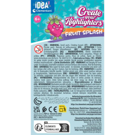 Clementoni Coffret Créatif Crée tes Fluos Personnalisables avec Décorations sur le Thème des Fruits
