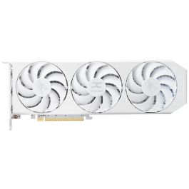 PowerColor Radeon RX 9060 XT Hellhound Spectral White OC 16 Go GDDR6 3 ventilateurs - Carte graphique AMD (3230 MHz boost, PCIe 5.0, HDMI 2.1b, DisplayPort 2.1a)