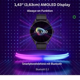 Montre intelligente beafon WATCH 402 43 mm 1,43" Noir