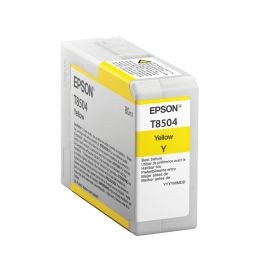 Epson C13T850400 cartouche d'encre jaune à pigments 80 ml compatible SureColor SC-P800