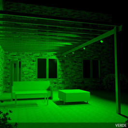 Brico Verde Projecteur LED 10W 850Lm IP65 Vert 40.000H [BQFS11510-G]