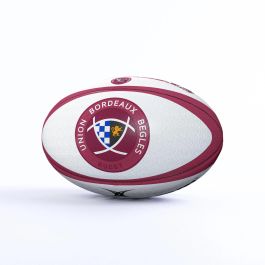 Gilbert Ballon de rugby Bordeaux UBB Réplique taille 5 - Lot de 5 ballons pour entraînement et collection