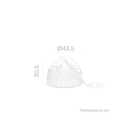 Lampe Suspendue Jacarei Rotin Naturel Douceur Boho-Chic E27 SKD-P80051