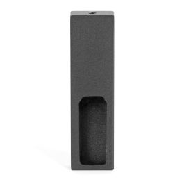 HERRAJES ALK Support Tube Latéral Sans Perçage Finitions Grafito Et Argent Mat Gris Accessoires